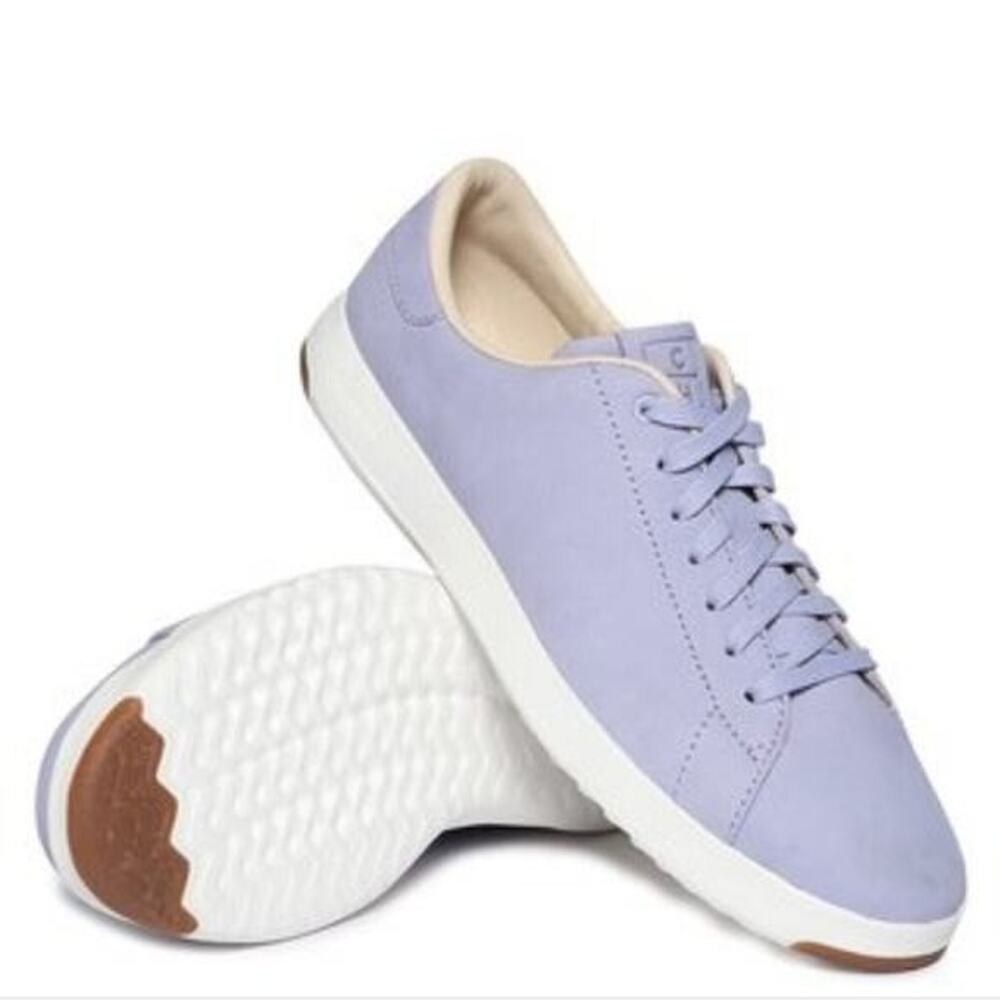 Cole Haan GrandPro Topspin Lavender Suede Leather Sneakers Low Top Shoes 9.5